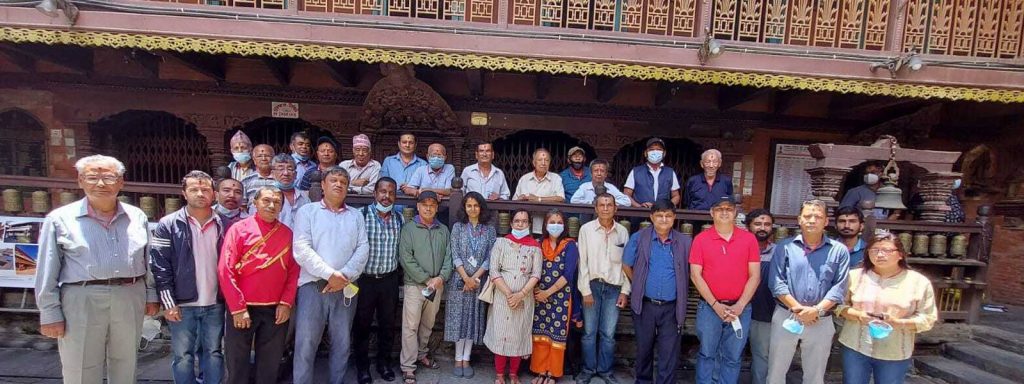 The start of restoration work at Hiranyavarna Mahavihar and Digi Chhen, Lalitpur was initiated by the local community with the ritual of “Chhema Puja”.